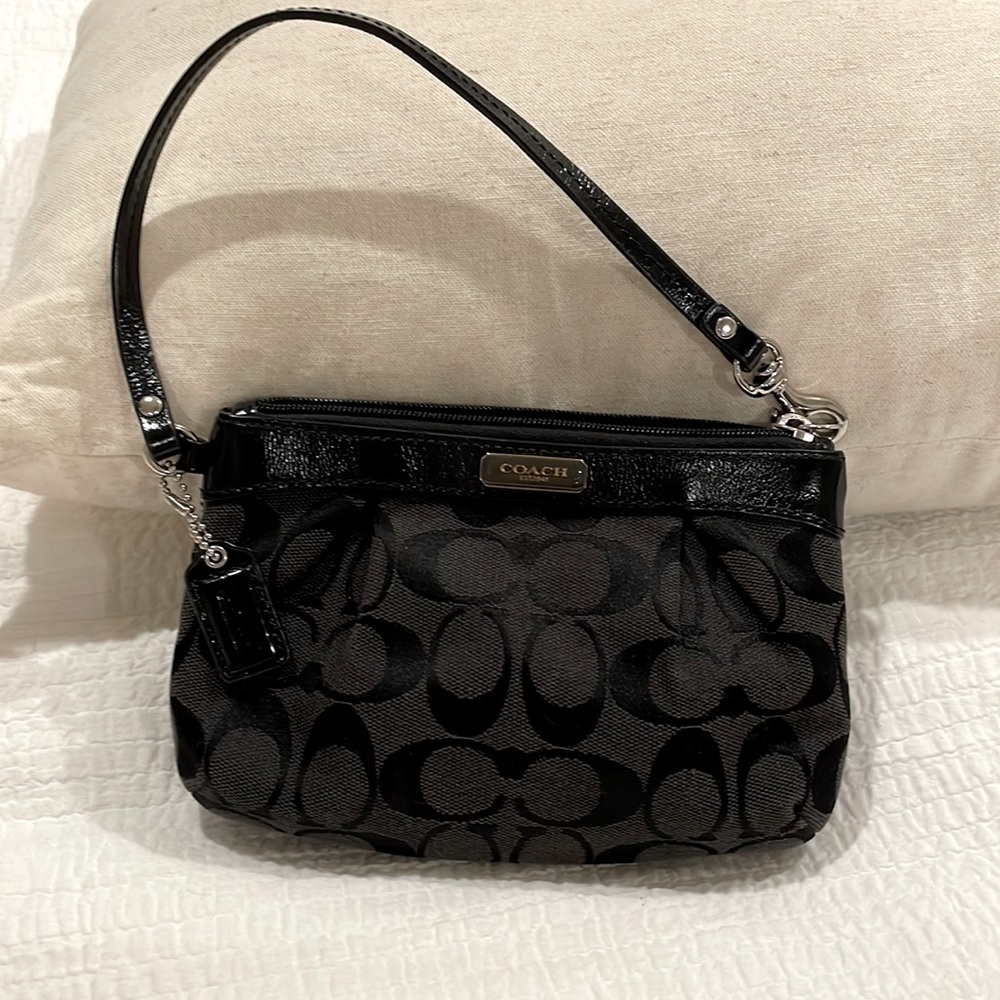 Black Coach wristlet/purse